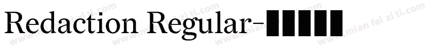 Redaction Regular字体转换